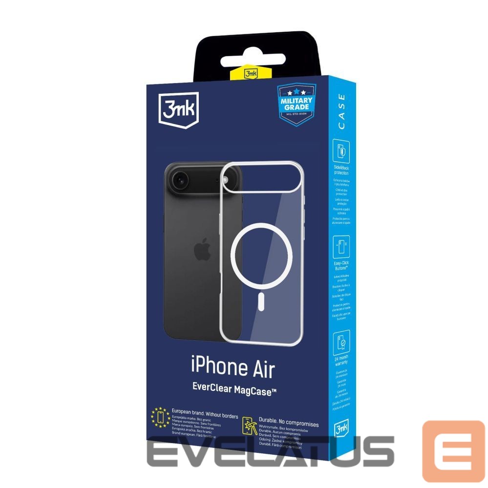 Muud kaubad 3MK 3mk EverClear MagCase for Apple iPhone 17 Air - transparent
