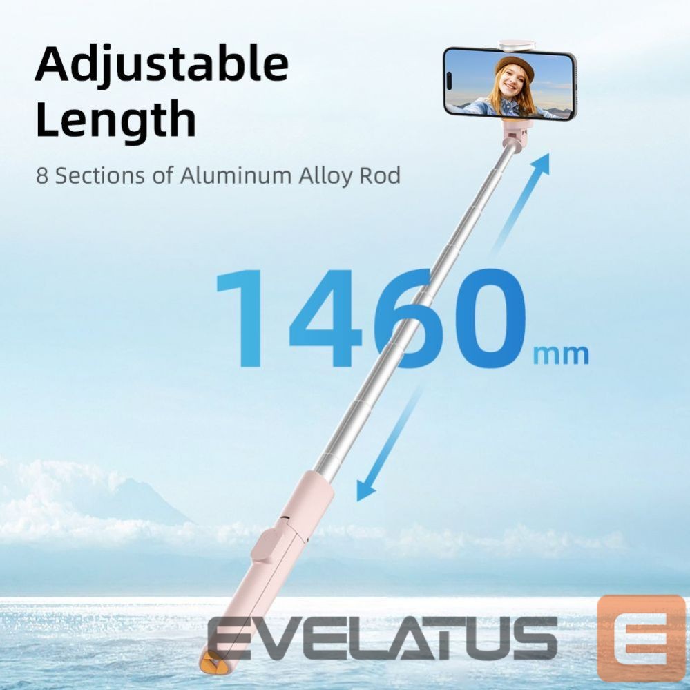 Muud kaubad Tech-Protect Selfie Stick Tech-Protect L09S with Tripod - Pink