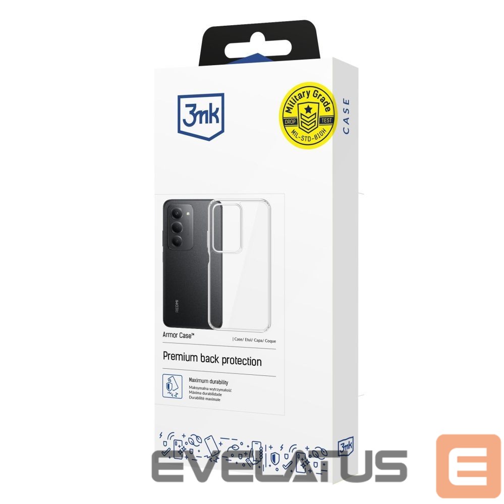 Muud kaubad 3MK 3mk Armor Case for Xiaomi Redmi 15 5G - transparent
