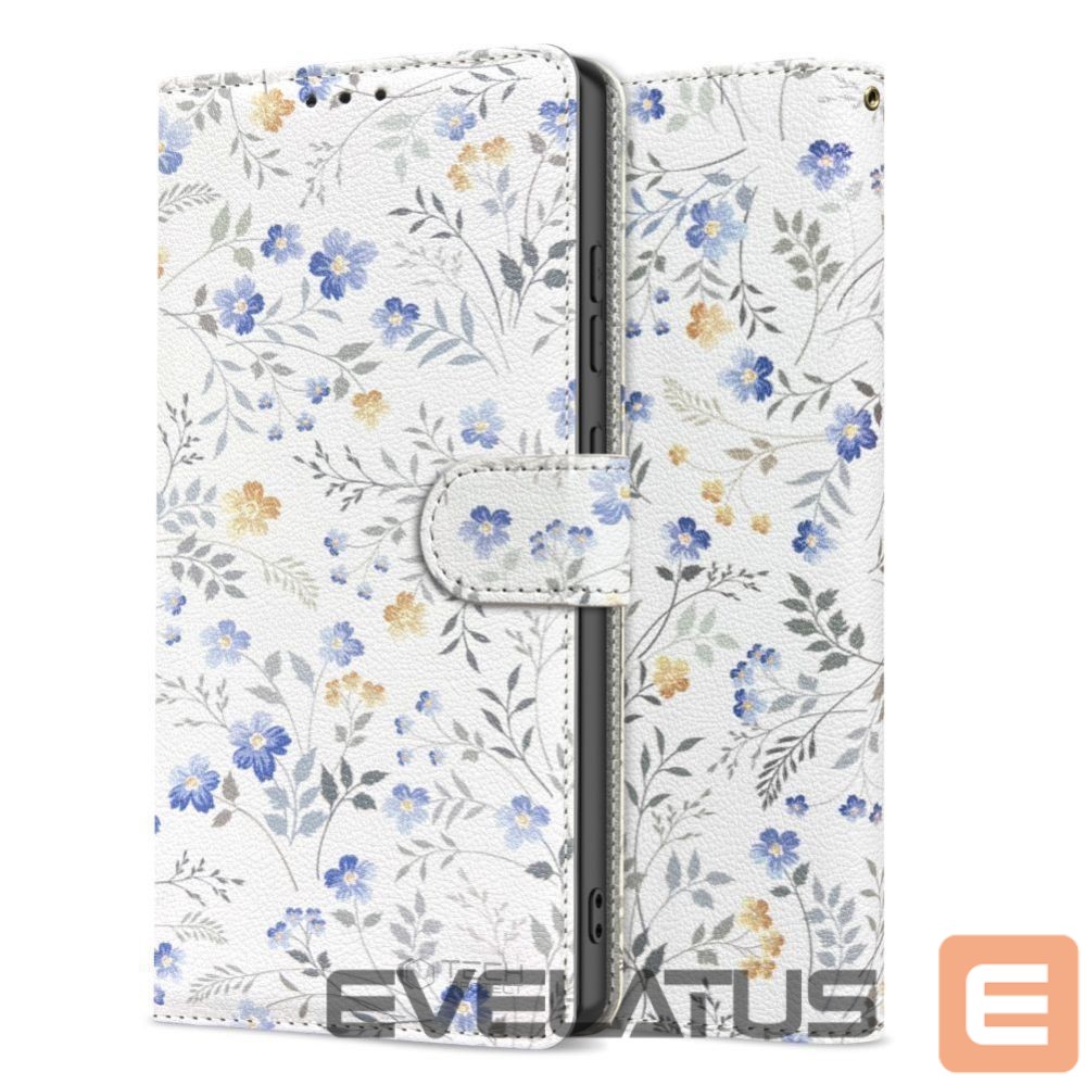 Muud kaubad Tech-Protect Tech-Protect Wallet Case for Samsung Galaxy A26 5G / A17 4G / 5G - Daisies with Leaves