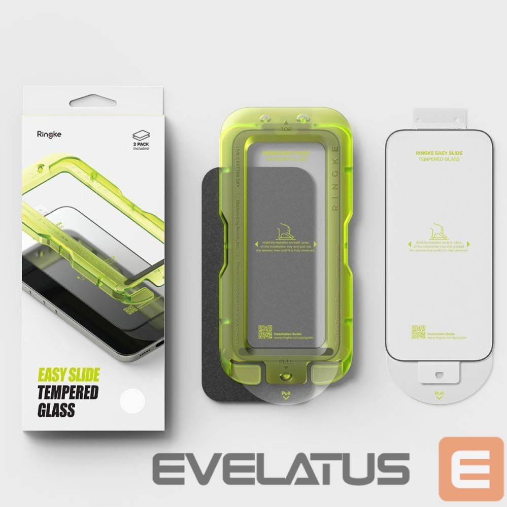 Muud kaubad Ringke Ringke Easy Slide 2-pack tempered glass for iPhone 17 Pro - black