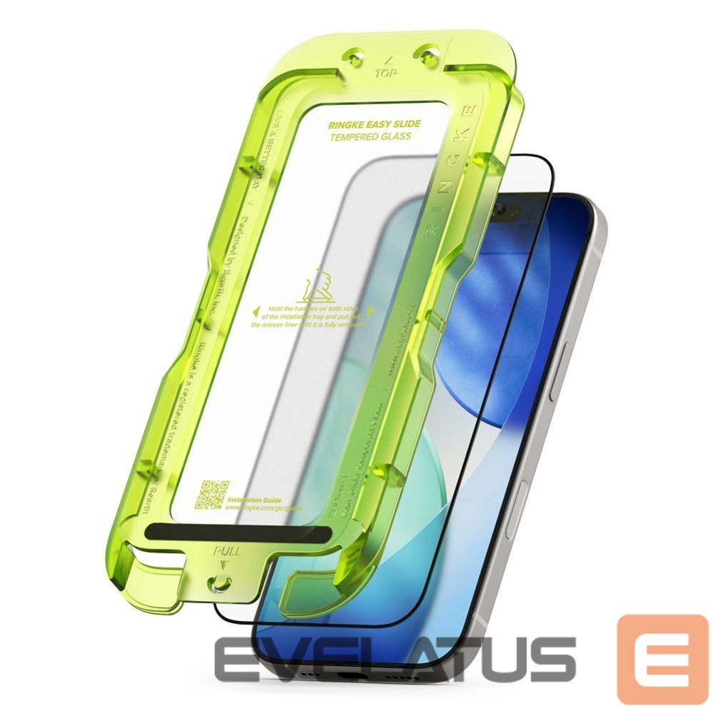 Muud kaubad Ringke Ringke Easy Slide 2-pack tempered glass for iPhone 17 - black