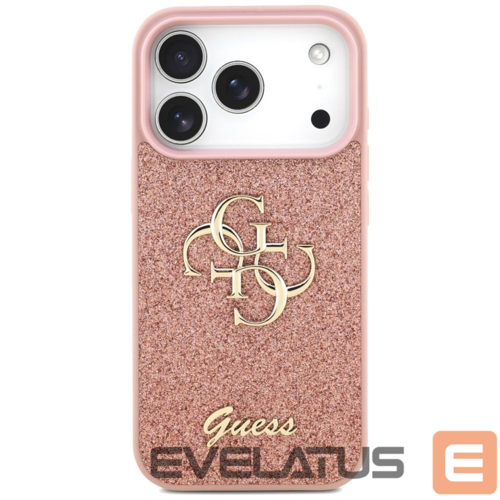 Muud kaubad Guess Guess Fixed Glitter Big 4G Case for iPhone 17 Pro - Pink