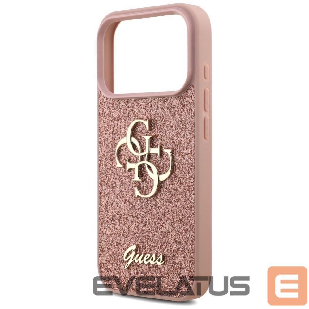 Muud kaubad Guess Guess Fixed Glitter Big 4G Case for iPhone 17 Pro - Pink