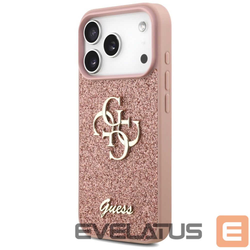 Muud kaubad Guess Guess Fixed Glitter Big 4G Case for iPhone 17 Pro - Pink