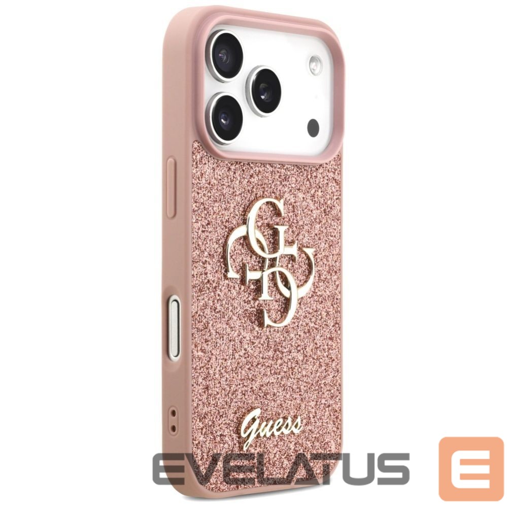 Muud kaubad Guess Guess Fixed Glitter Big 4G Case for iPhone 17 Pro - Pink