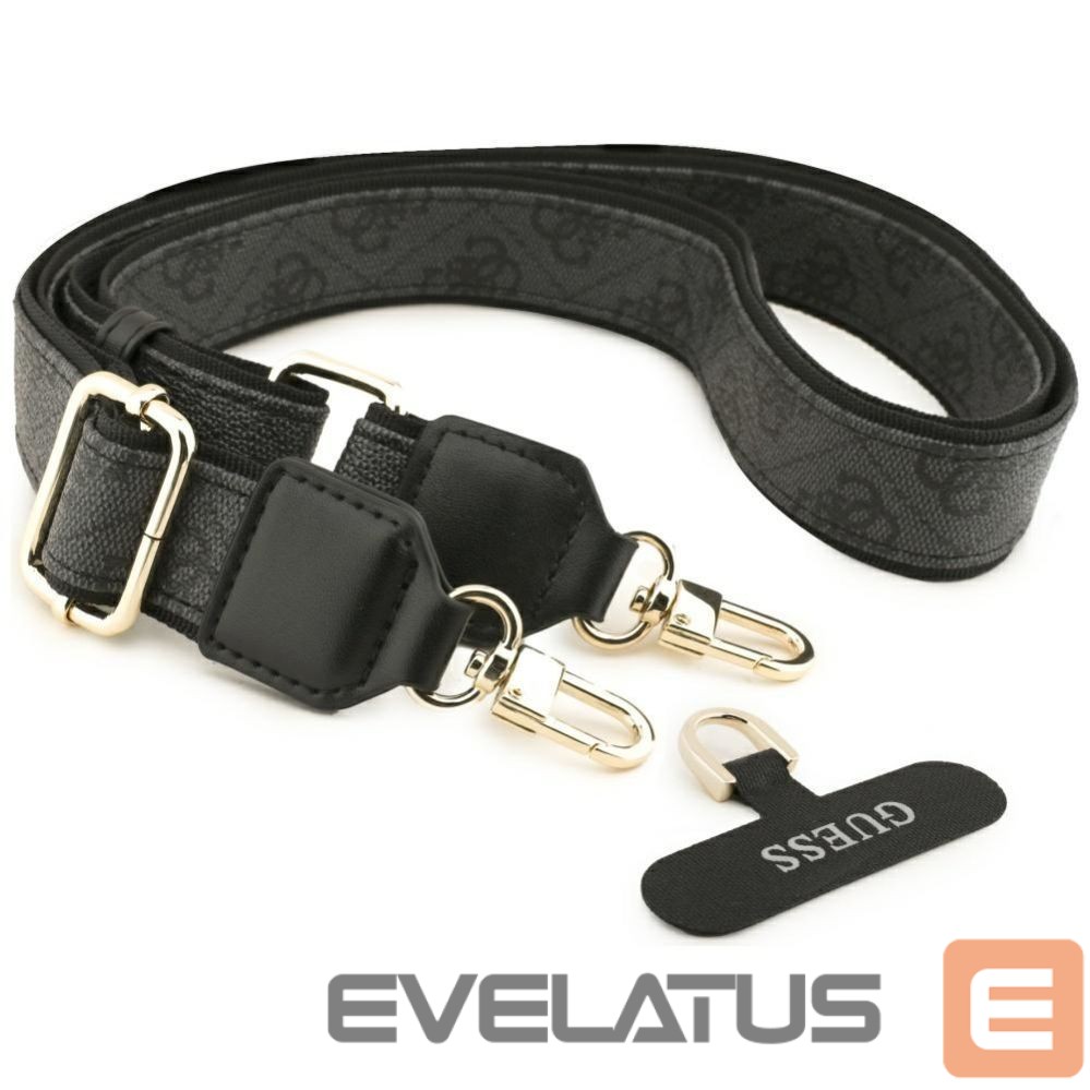 Muud kaubad Guess Guess 4G Srtass Logo & Big Strap Metal Buttons MagSafe Case for iPhone 17 Pro Max - Black