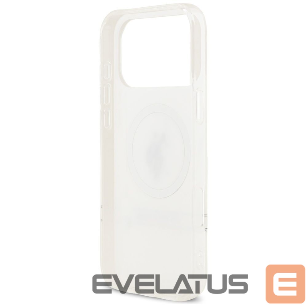 Muud kaubad U.S. Polo PU US Polo DH and Bottom Stripe Logo MagSafe Case for iPhone 17 Pro Max - White