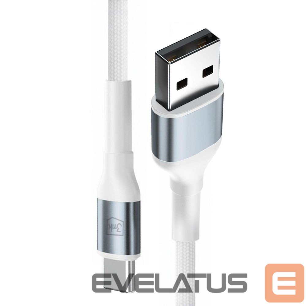 Muud kaubad 3MK 3mk Hyper Cable N-SERIES USB-A / USB-C 1m 9V/2A 18W / white