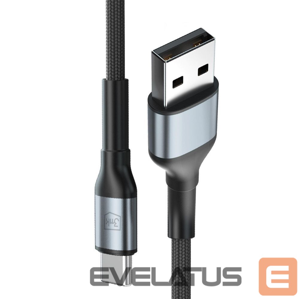 Muud kaubad 3MK 3mk Hyper Cable N-SERIES USB-A / USB-C 2m 9V/2A 18W / black