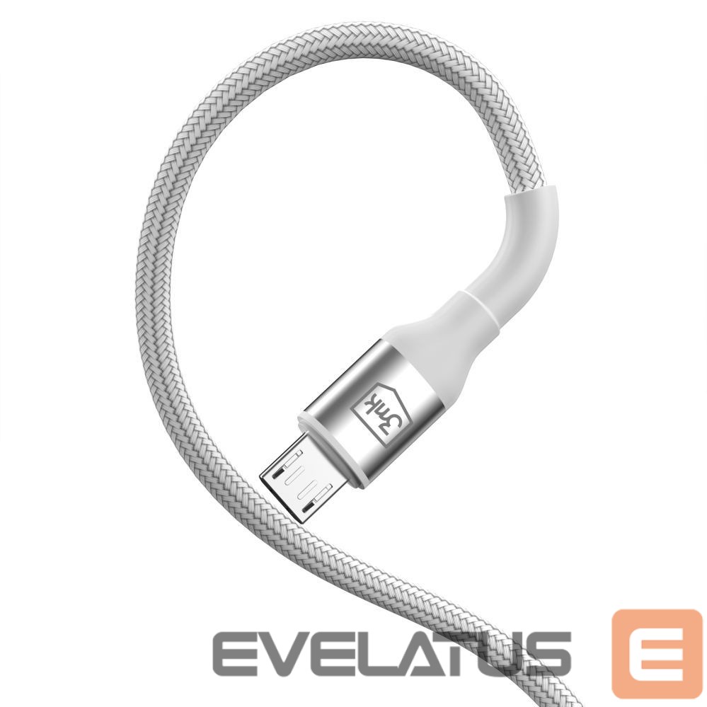 Muud kaubad 3MK 3mk Hyper Cable N-SERIES USB-A / MicroUSB 1m 5V/2.4A 12W / white