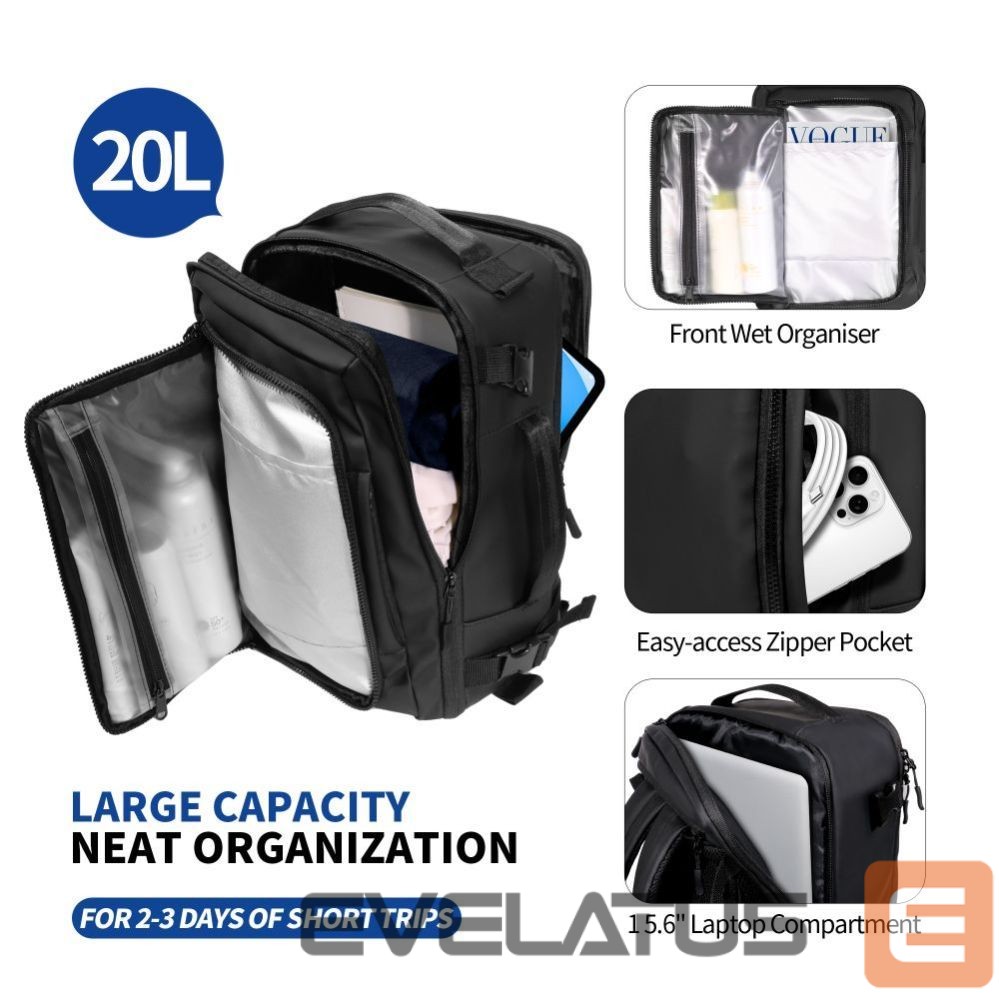 Muud kaubad Tech-Protect Tech-Protect Defender S50 Backpack for Ryanair & Wizzar, 20L Laptop - Black