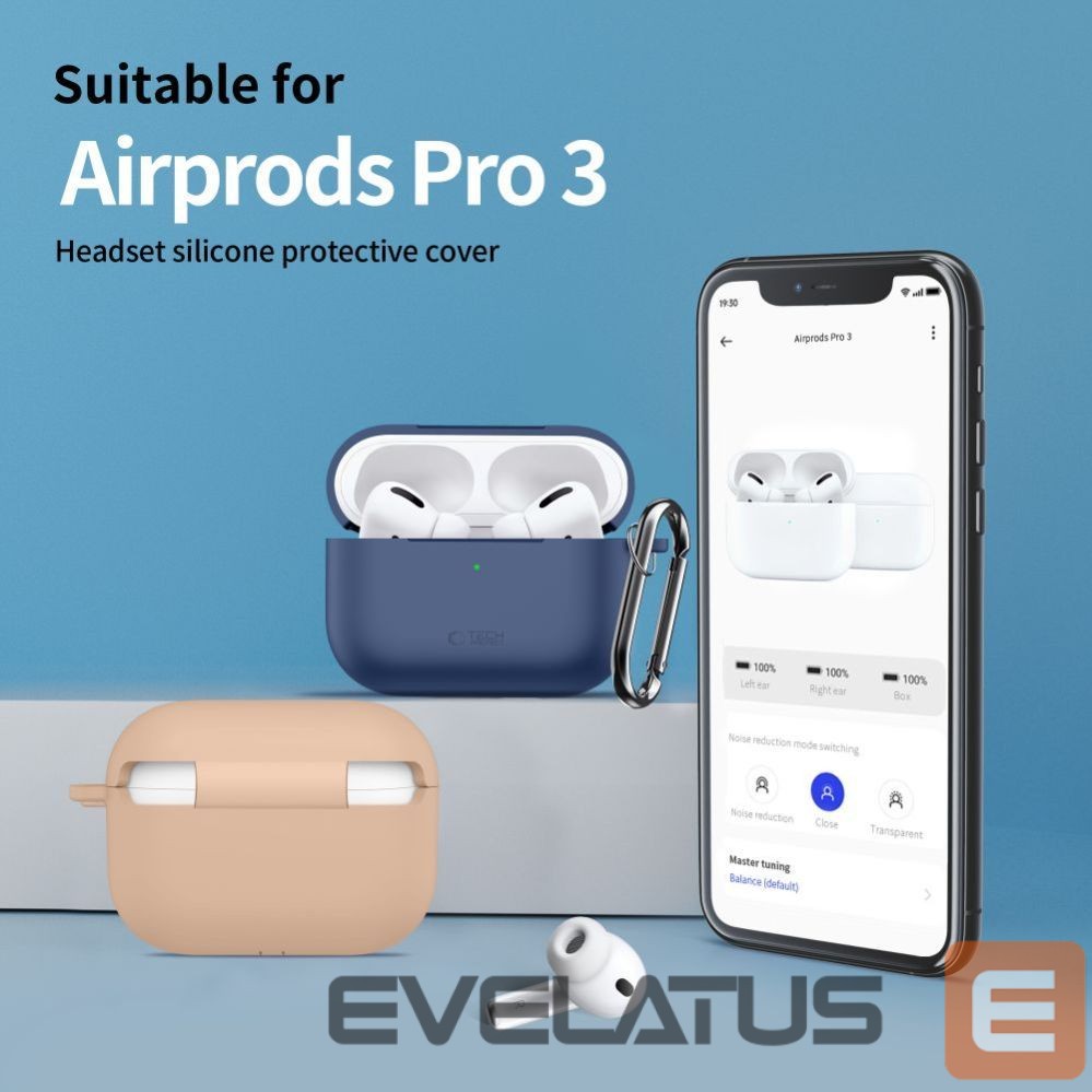 Muud kaubad Tech-Protect Tech-Protect Silicone Hook Case for AirPods Pro - Purple
