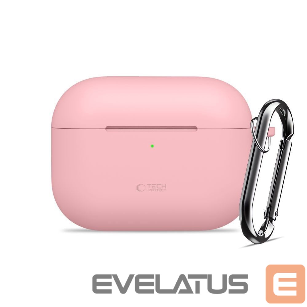Muud kaubad Tech-Protect Tech-Protect Silicone Hook Case for AirPods Pro - Pink