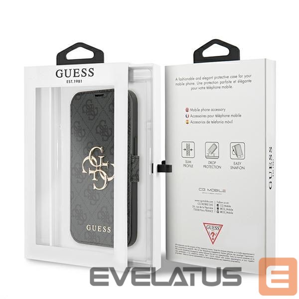 Muud kaubad Guess Guess GUBKP13X4GMGGR iPhone 13 Pro Max 6.7" gray/gray book 4G Big Metal Logo
