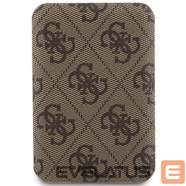 Muud kaubad Guess Guess Powerbank inductive 15W GUPB5FP4EMGW 5000mAh brown/brown 4G Leather Metal Logo MagSafe
