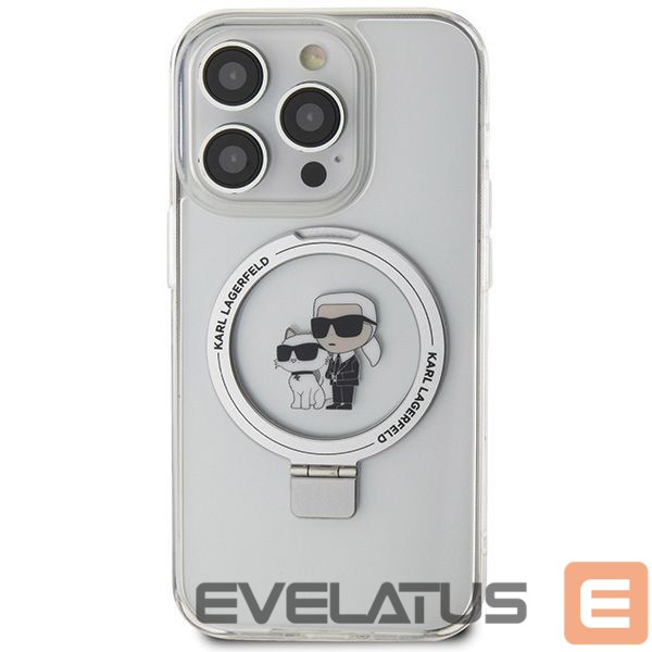 Muud kaubad Karl Lagerfeld Karl Lagerfeld KLHMP15LHMRSKCH iPhone 15 Pro 6.1" white/white hardcase Ring Stand Karl&Choupette MagSafe