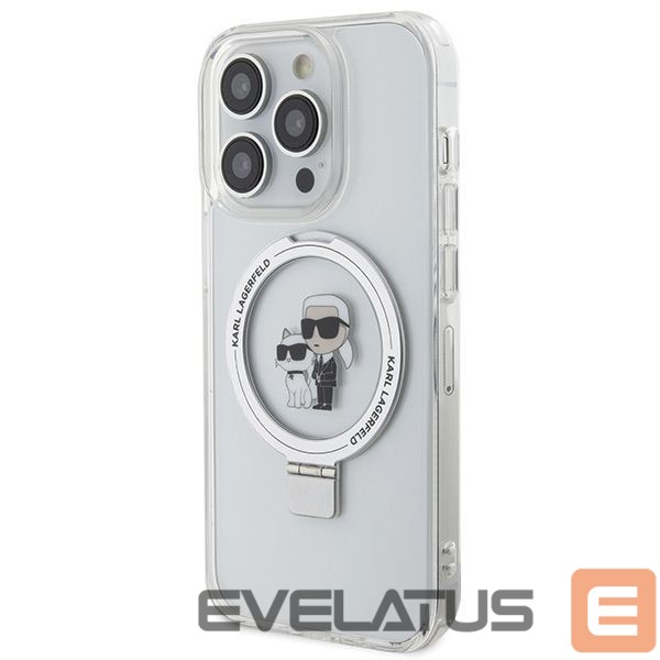 Muud kaubad Karl Lagerfeld Karl Lagerfeld KLHMP15LHMRSKCH iPhone 15 Pro 6.1" white/white hardcase Ring Stand Karl&Choupette MagSafe
