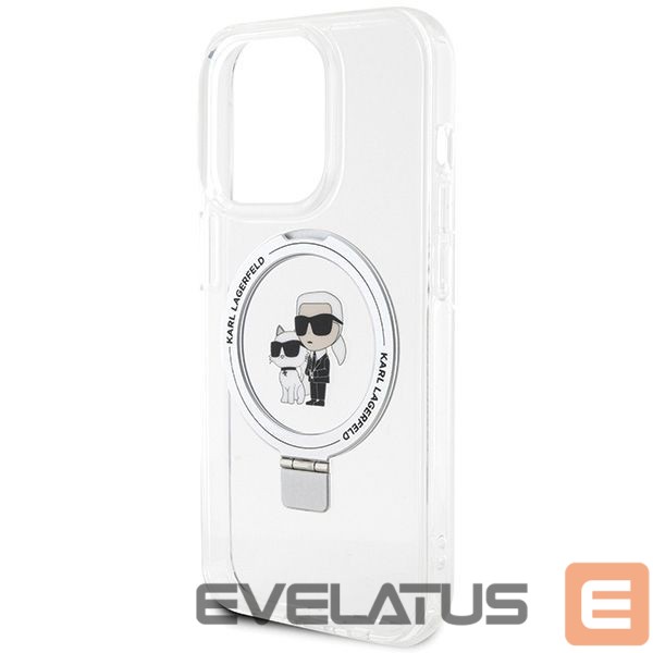 Muud kaubad Karl Lagerfeld Karl Lagerfeld KLHMP15LHMRSKCH iPhone 15 Pro 6.1" white/white hardcase Ring Stand Karl&Choupette MagSafe