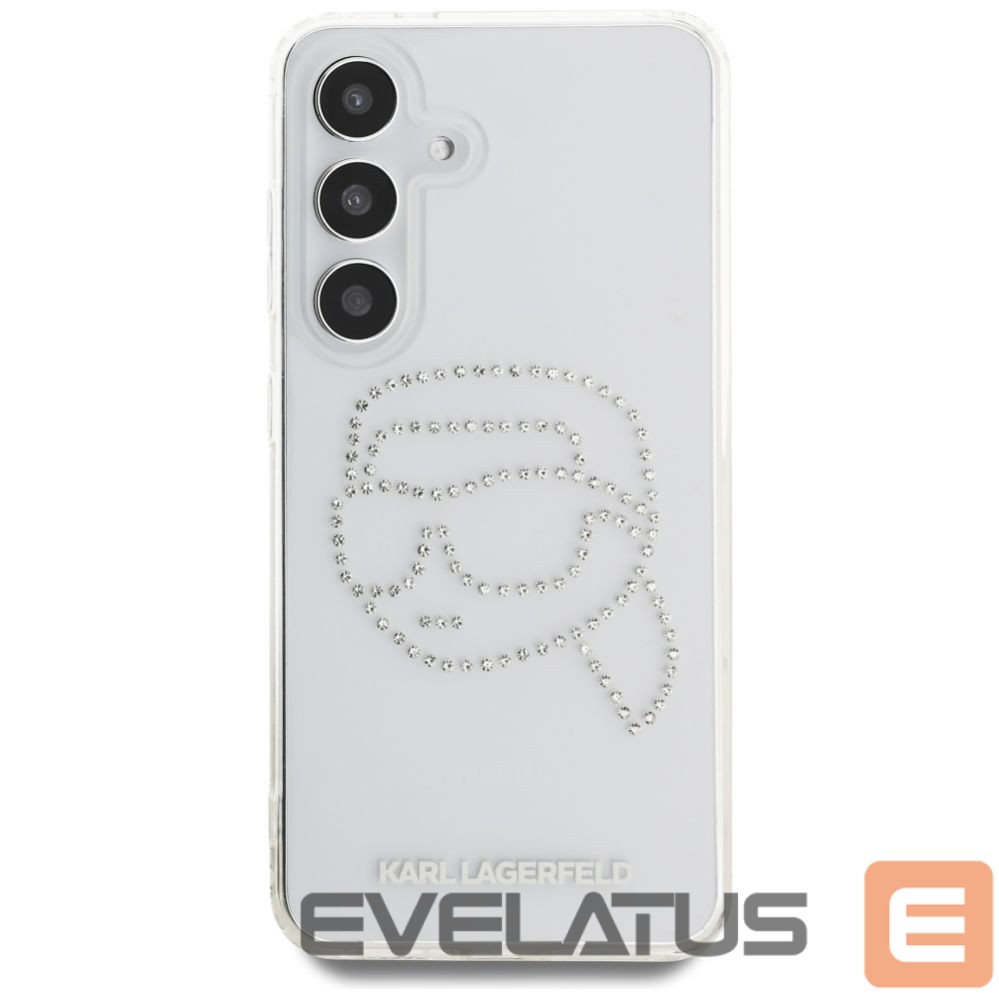 Muud kaubad Karl Lagerfeld Case Karl Lagerfeld Rhinestones Karl Head Logo Samsung Galaxy S25 transparent