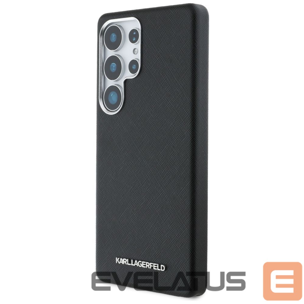 Muud kaubad Karl Lagerfeld Karl Lagerfeld Saffiano Full Wrapped Elongated Metal Logo MagSafe Case for Samsung Galaxy S25 Ultra - Black