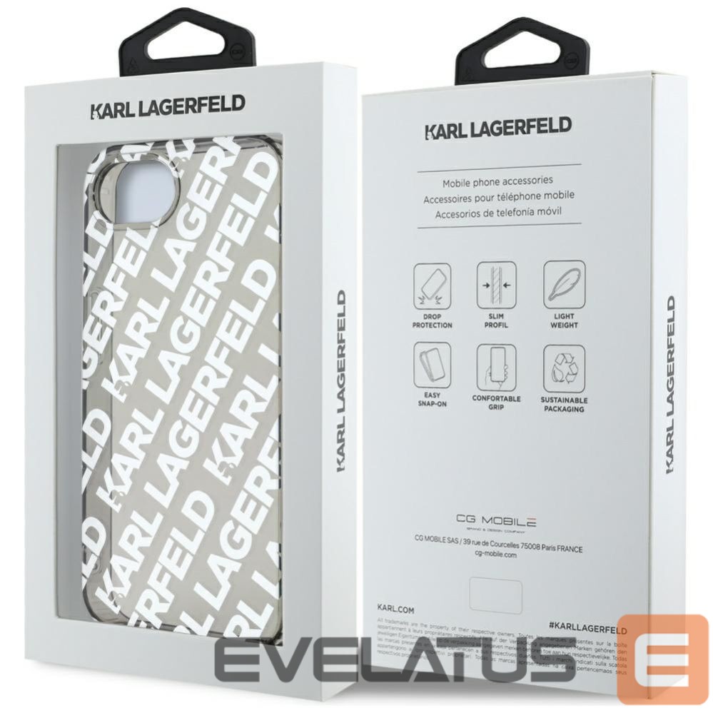 Muud kaubad Karl Lagerfeld Karl Lagerfeld IML Repeat Logo case for iPhone 16e - silver