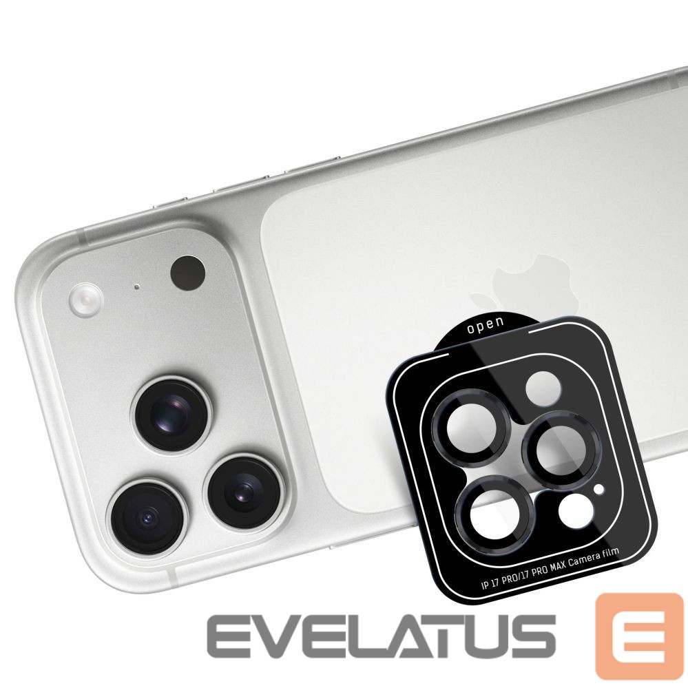 Muud kaubad 3MK 3mk Lens Protection Pro Camera Lens Glass for Apple iPhone 17 Pro /17 Pro Max - Black