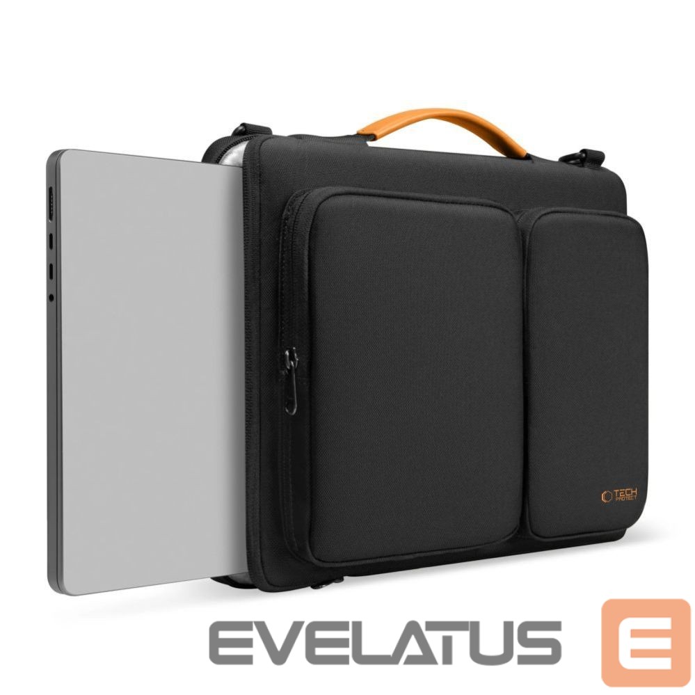 Muud kaubad Tech-Protect Tech-Protect Defender Bag for Laptop 13-14 - Black and Orange