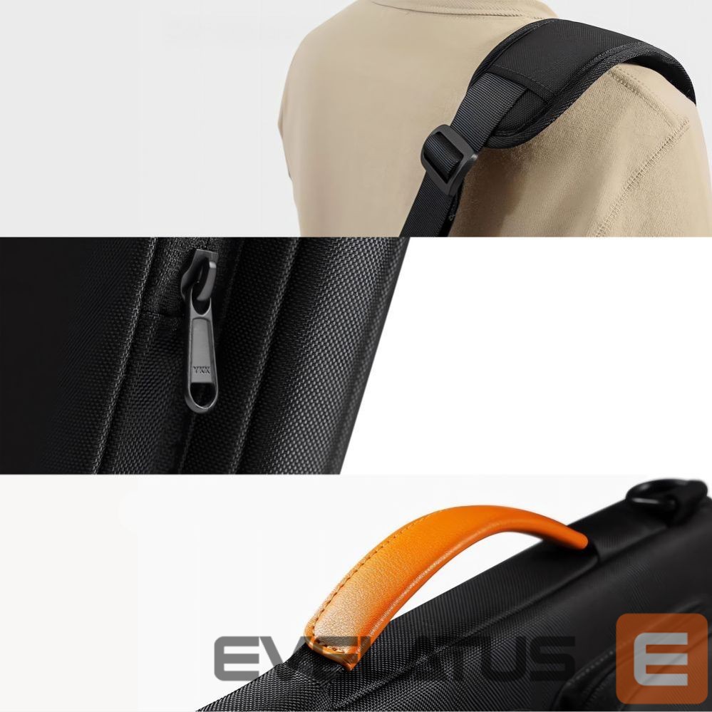 Muud kaubad Tech-Protect Tech-Protect Defender Bag for Laptop 13-14 - Black and Orange