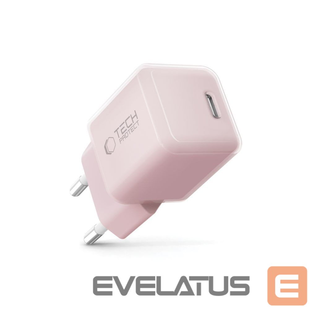 Muud kaubad Tech-Protect Tech-Protect NCM25 USB-C PD 25W Wall Charger - Pink