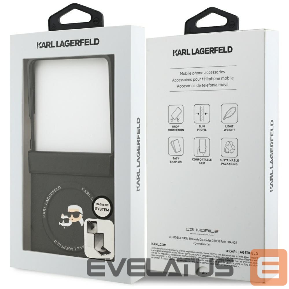 Muud kaubad Karl Lagerfeld Karl Lagerfeld Karl&Choupette Pins MagSafe Case for Samsung Galaxy Z Flip 7 - Black