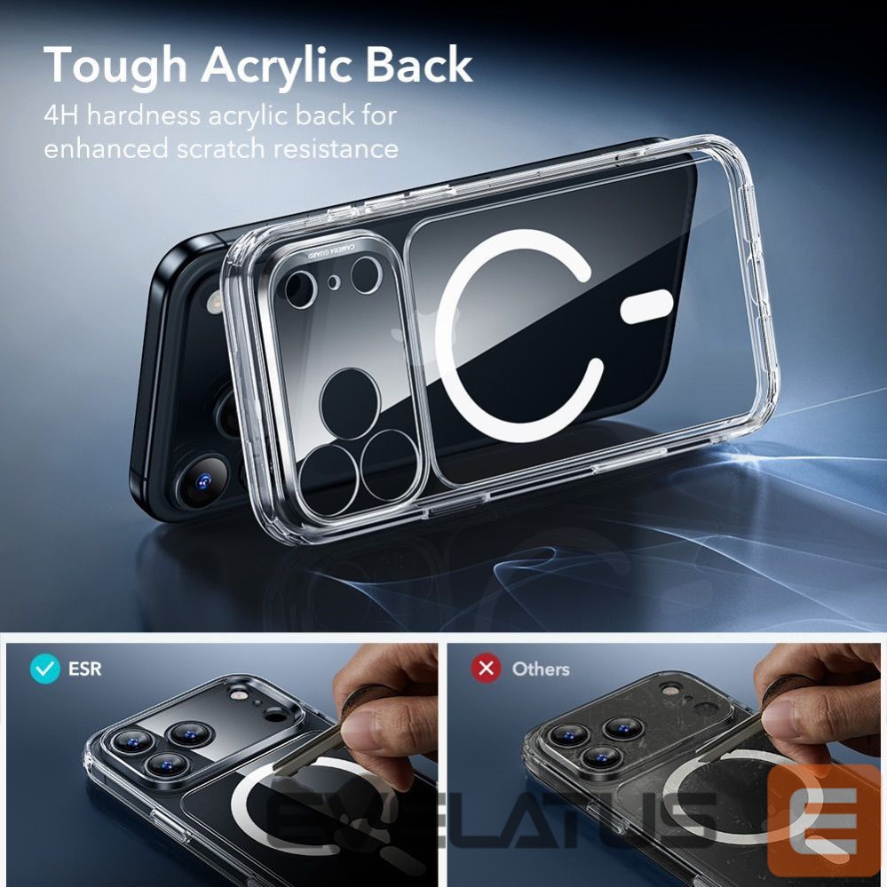 Muud kaubad ESR ESR Classic Hybrid MagSafe + Tempered Glass Set for iPhone 17 Pro - Clear