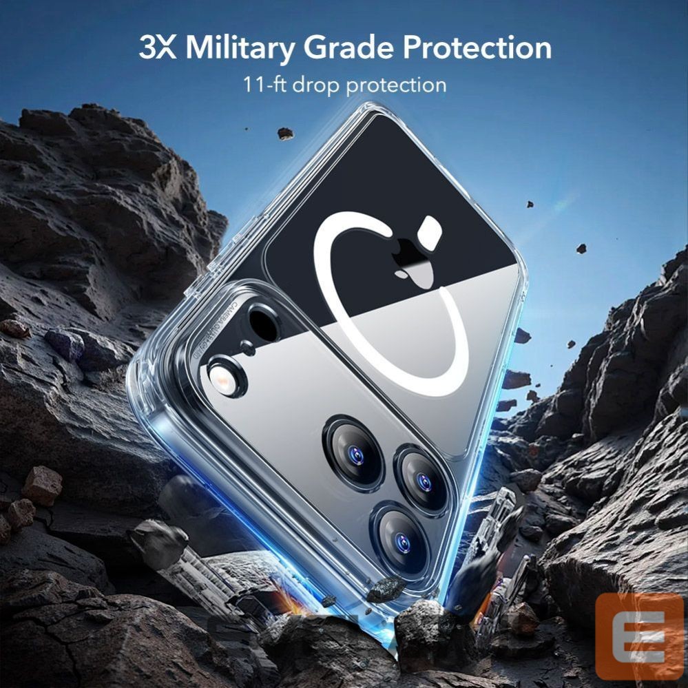 Muud kaubad ESR ESR Classic Hybrid MagSafe + Tempered Glass Set for iPhone 17 Pro - Clear