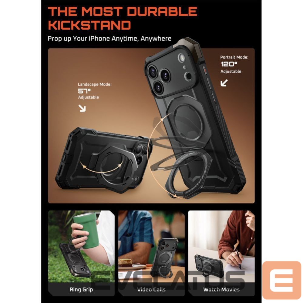 Muud kaubad Supcase Supcase UB Grip Mag MagSafe Case for iPhone 17 Pro Max - Black