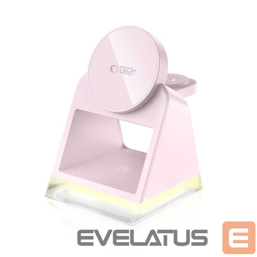 Muud kaubad Tech-Protect Tech-Protect QI15W-A43 3in1 MagSafe Inductive Charger - Pink