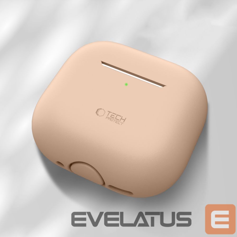 Muud kaubad Tech-Protect Tech-Protect Silicone Case for Apple AirPods 4 - Beige