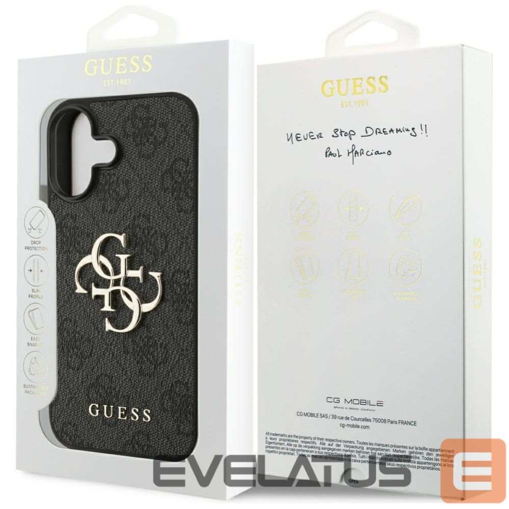 Muud kaubad Guess Guess 4G Big Logo Case for iPhone 17 - Black