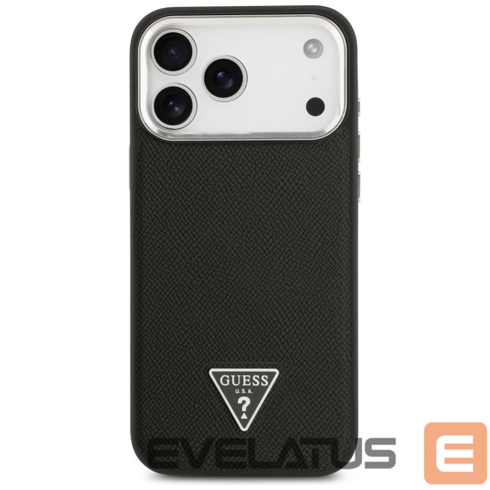 Muud kaubad Guess Guess Grained Triangle Logo MagSafe case for iPhone 17 Pro Max - black