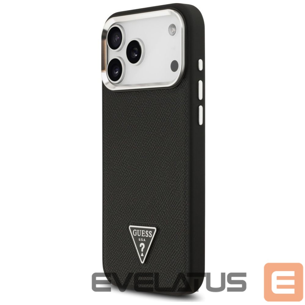 Muud kaubad Guess Guess Grained Triangle Logo MagSafe case for iPhone 17 Pro Max - black