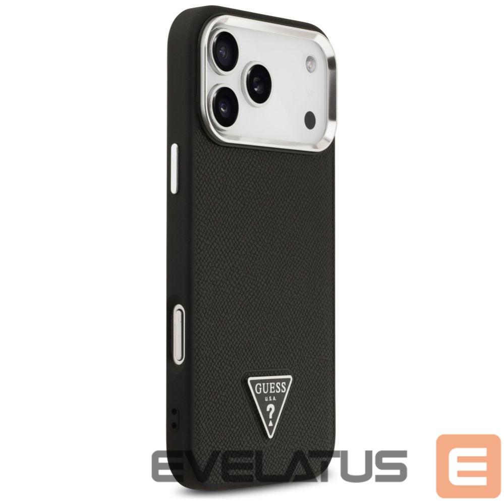 Muud kaubad Guess Guess Grained Triangle Logo MagSafe case for iPhone 17 Pro Max - black