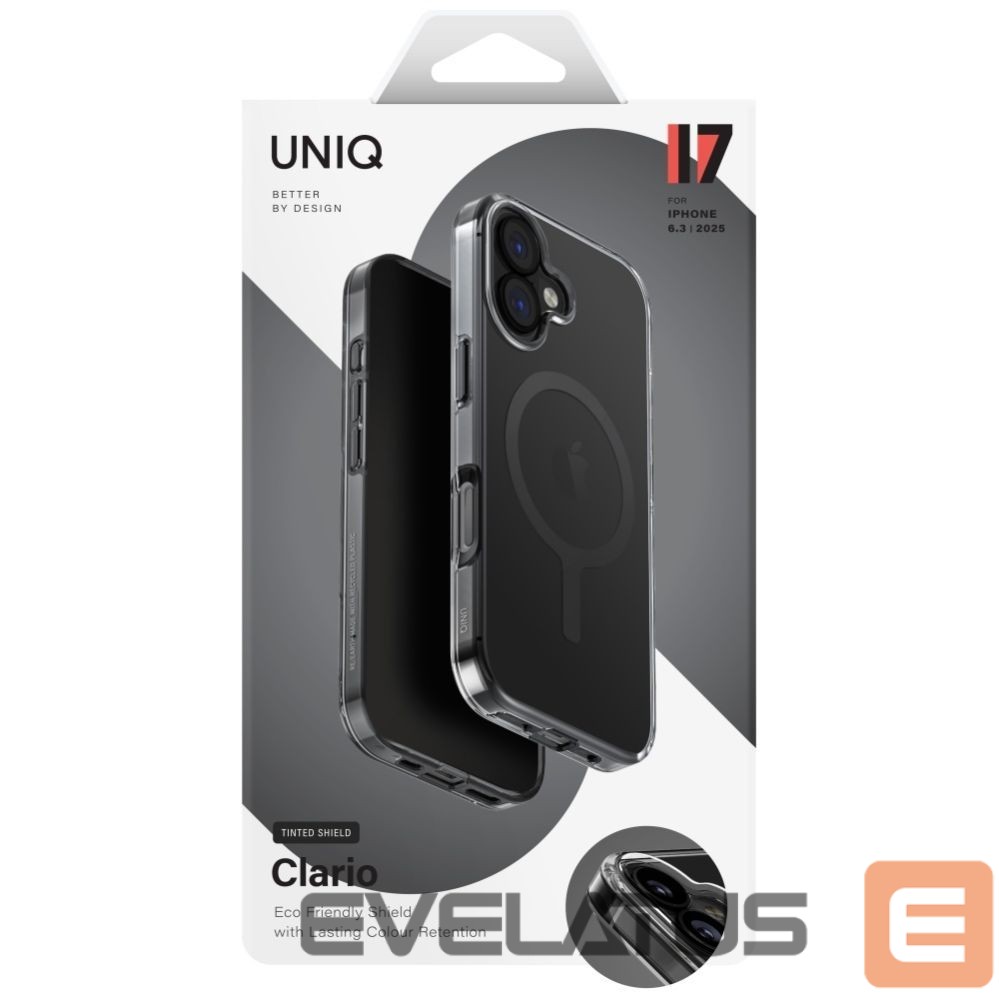 Muud kaubad UNIQ Uniq Clario Magclick Charging Case for iPhone 17 - Black