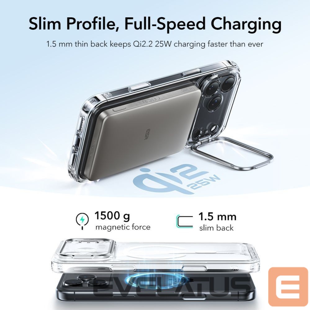 Muud kaubad ESR ESR Classic Hybrid Kickstand MagSafe Case for iPhone 17 Pro - Clear