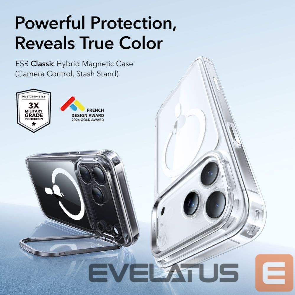 Muud kaubad ESR ESR Classic Hybrid Kickstand MagSafe Case for iPhone 17 Pro - Clear