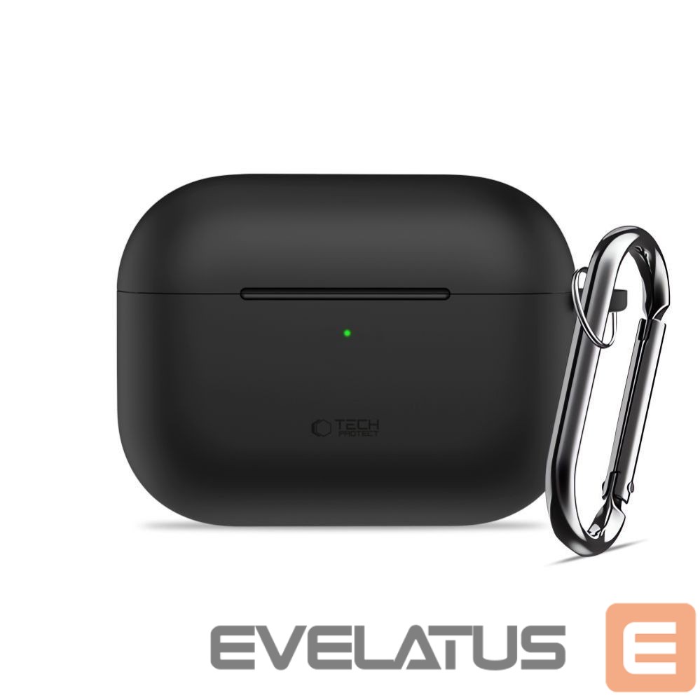 Muud kaubad Tech-Protect Tech-Protect Silicone Hook Case for AirPods Pro 3 - Black