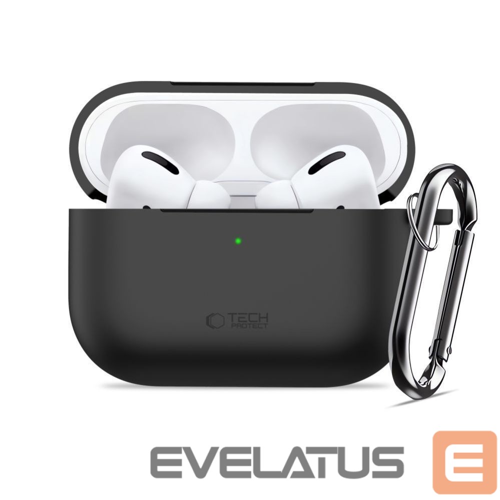 Muud kaubad Tech-Protect Tech-Protect Silicone Hook Case for AirPods Pro 3 - Black