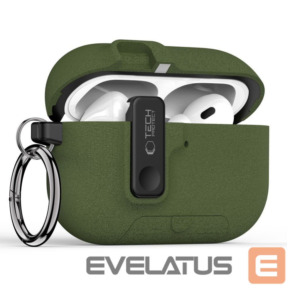Muud kaubad Tech-Protect Tech-Protect Slim Hook Case for AirPods Pro 3 - Green