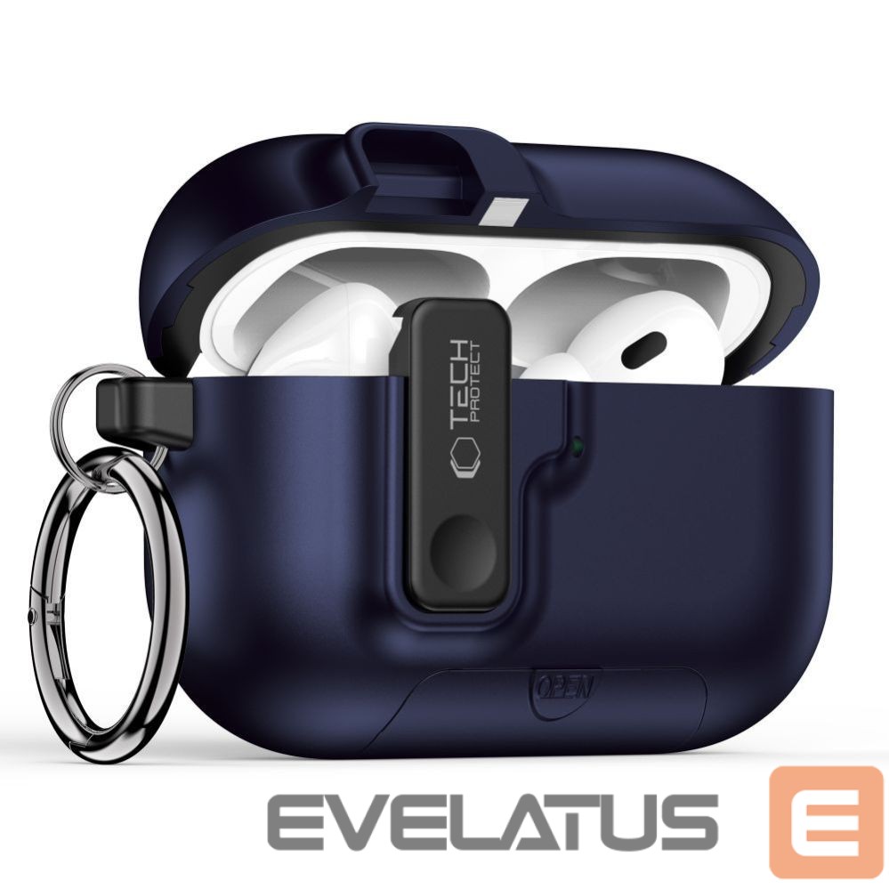 Muud kaubad Tech-Protect Tech-Protect Slim Hook Case for AirPods Pro 3 - Navy Blue