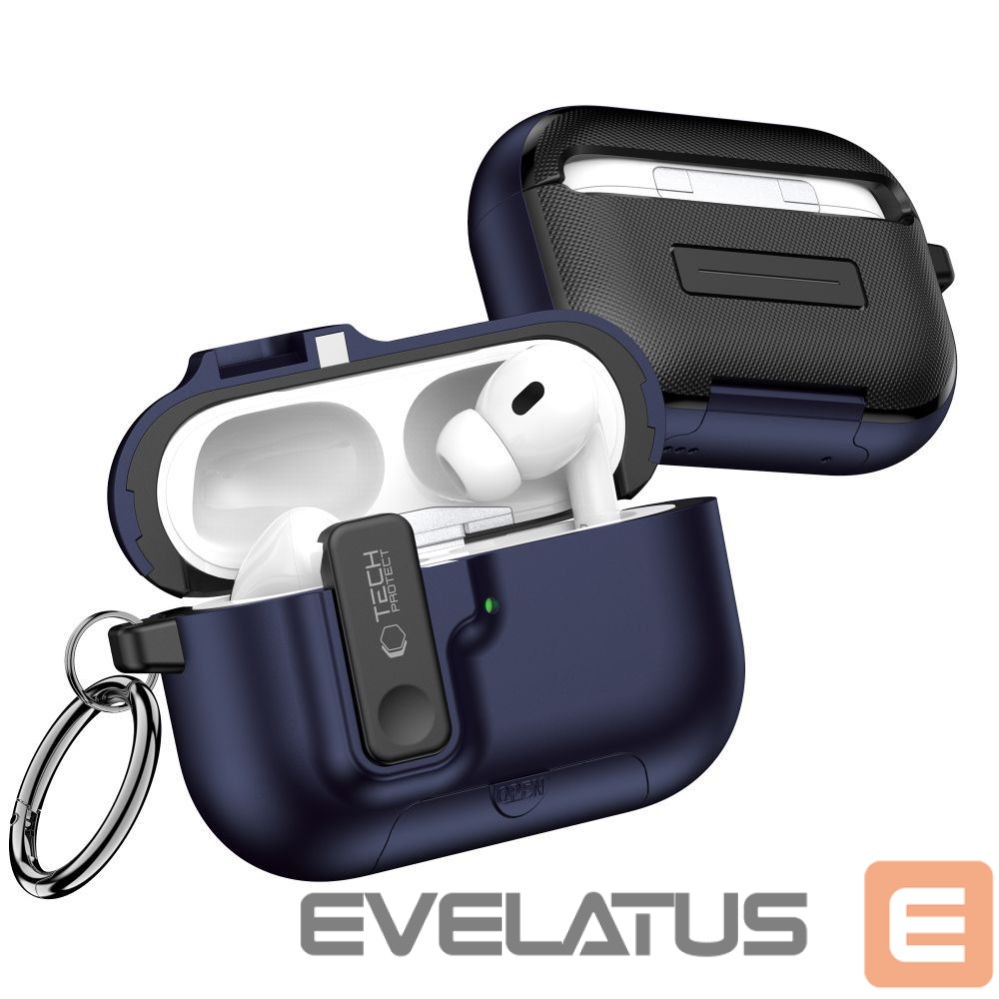 Muud kaubad Tech-Protect Tech-Protect Slim Hook Case for AirPods Pro 3 - Navy Blue