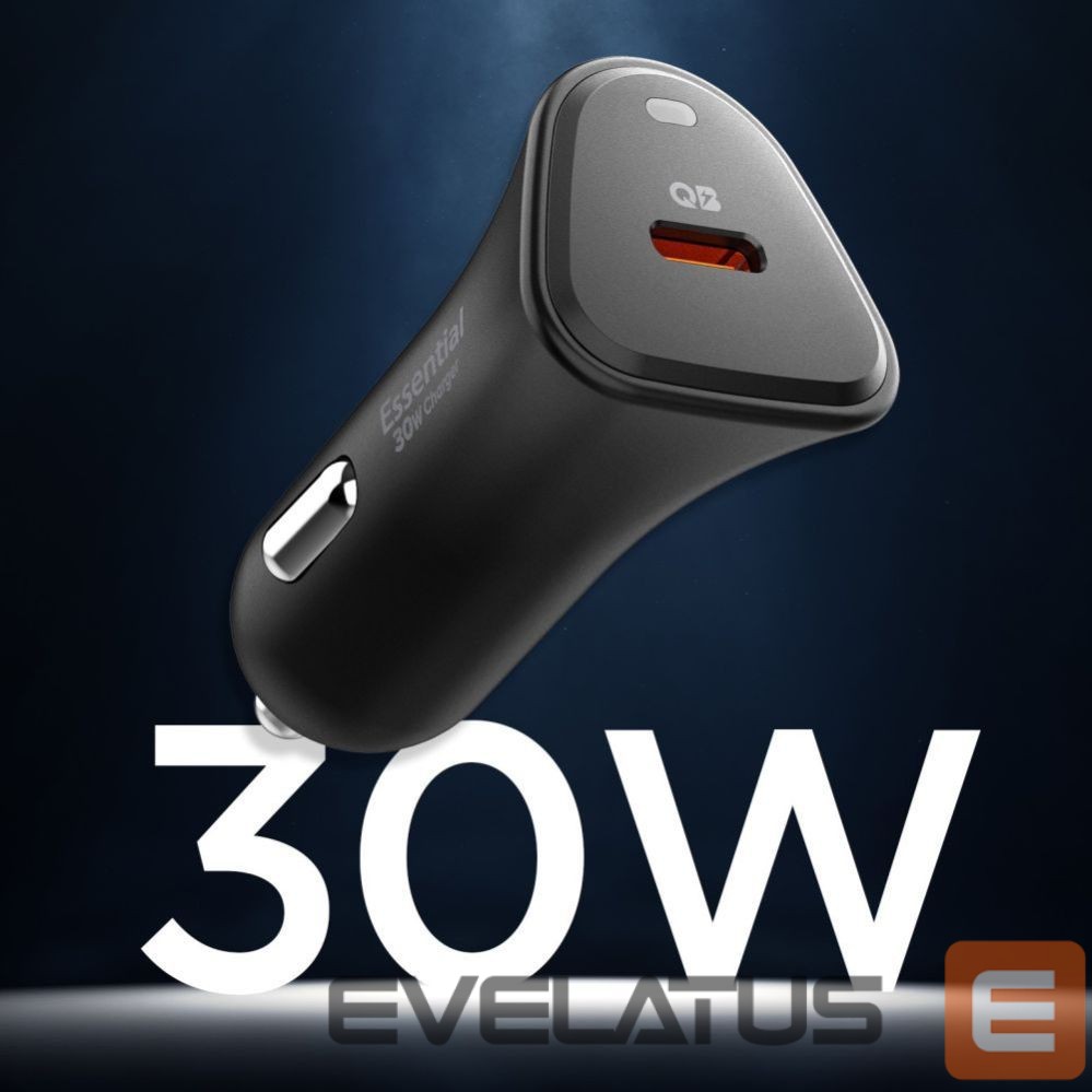 Muud kaubad Spigen Spigen Essential EV301 30W Car Charger - Black