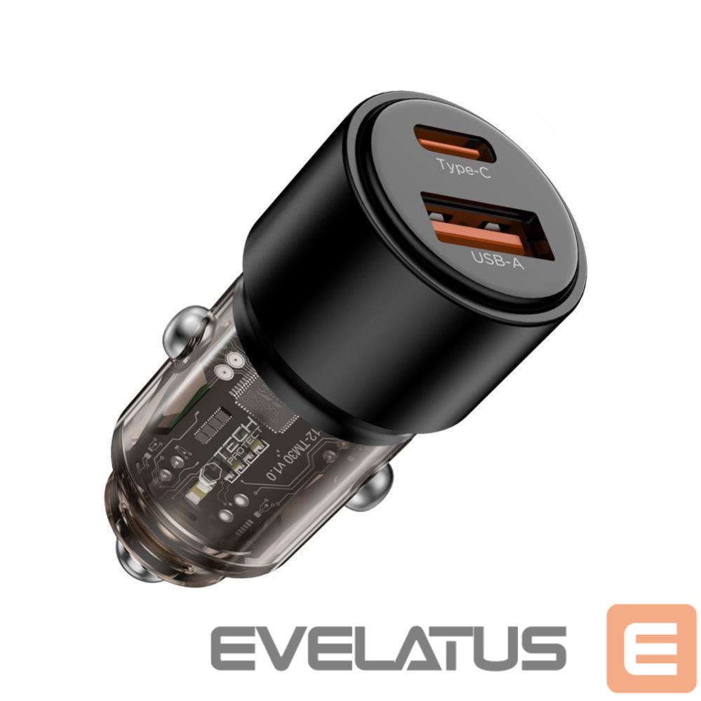 Muud kaubad Tech-Protect Tech-Protect CC03 95W 2-Port USB-A / USB-C Car Charger - Black
